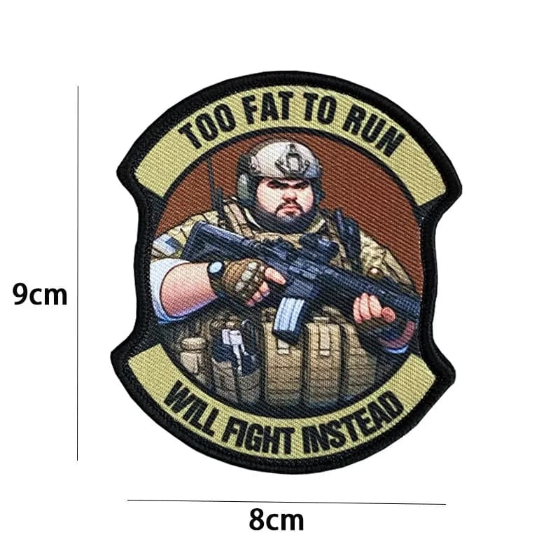 Insigne tactique de soldat de l'armée, mousqueton, anneau, vieil homme, grosse aigle, Patch imprimé,