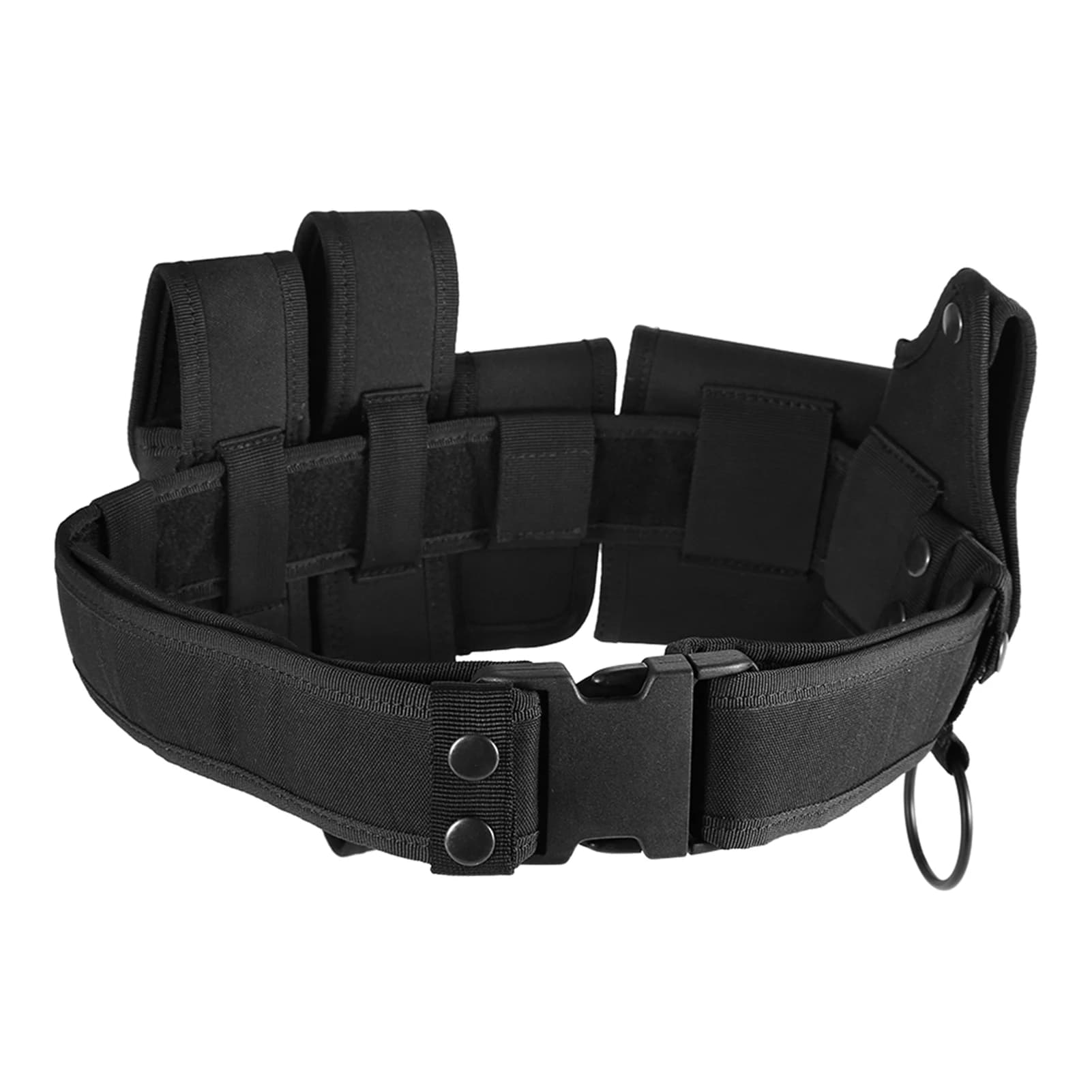 Ceinture utilitaire robuste réglable 6 en 1, ceinture à dégagement rapide pour application de la loi