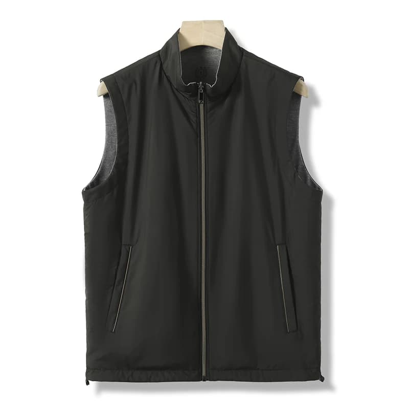 Marque chinoise automne et hiver gratuit hommes décontracté et polyvalent col montant tendance gilet