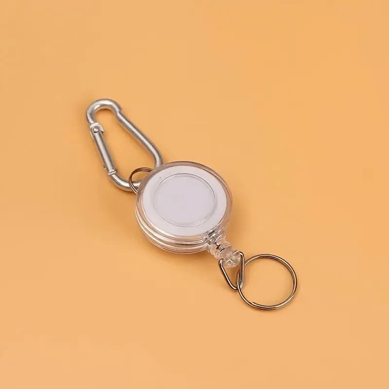 Porte-badge rétractable personnalisable avec boucle facile à tirer – Alliage d'aluminium durable pou