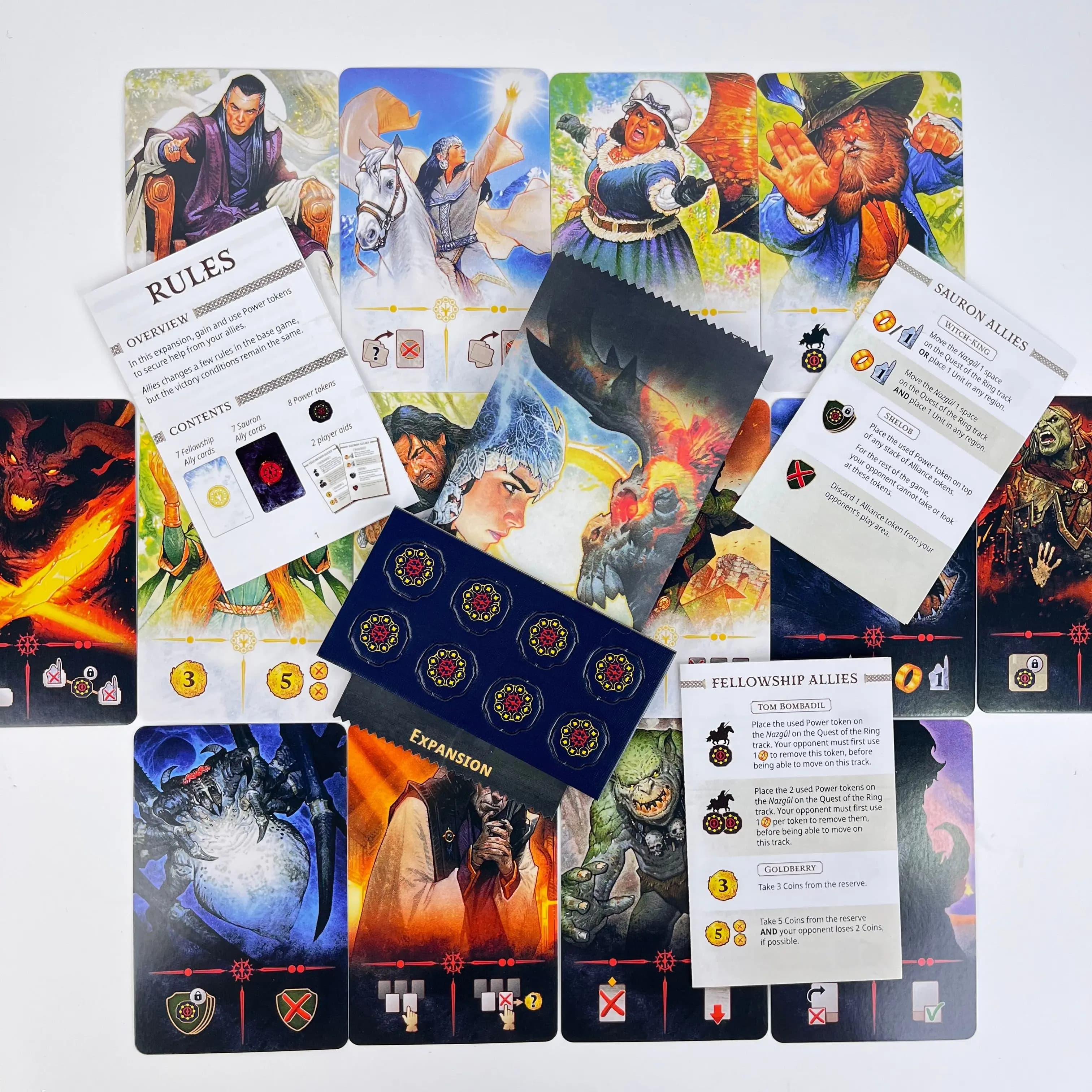 Extension de jeu de société – ALLIES DUEL MIDDLE EARTH |   Version anglaise |   Nouveau jeu requis :