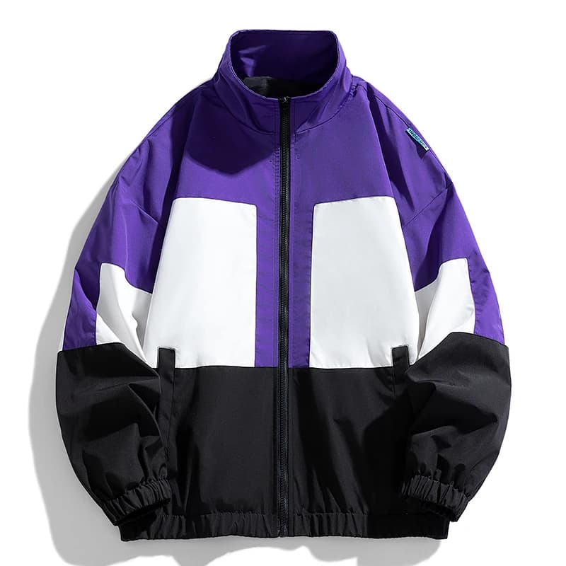 Una Reta Harajuku veste hommes printemps automne nouveau Hip hop couleur épissage manteau Streetwear