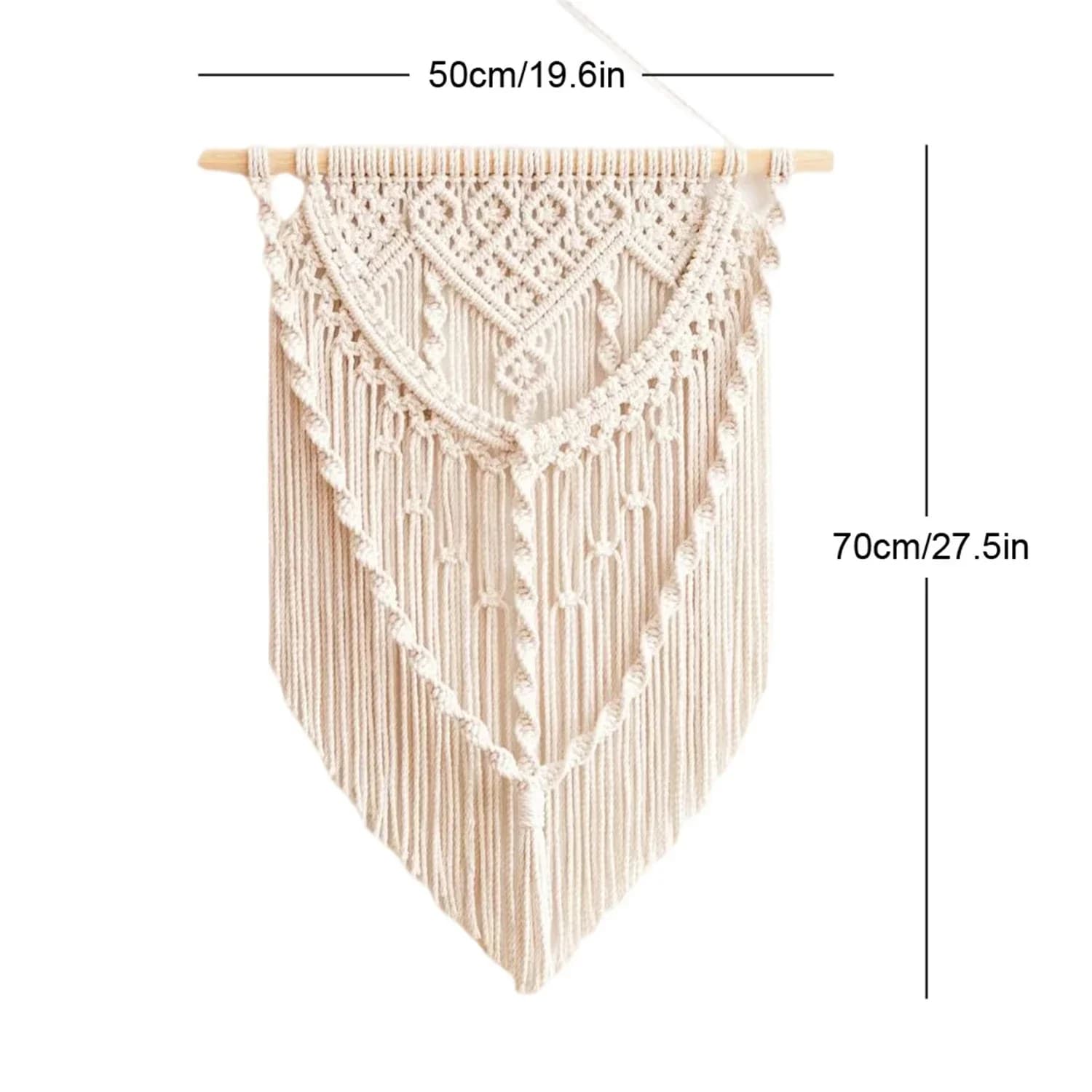 Tapisserie murale bohème tissée pour la décoration intérieure, accessoire de rangement pour l'aménag