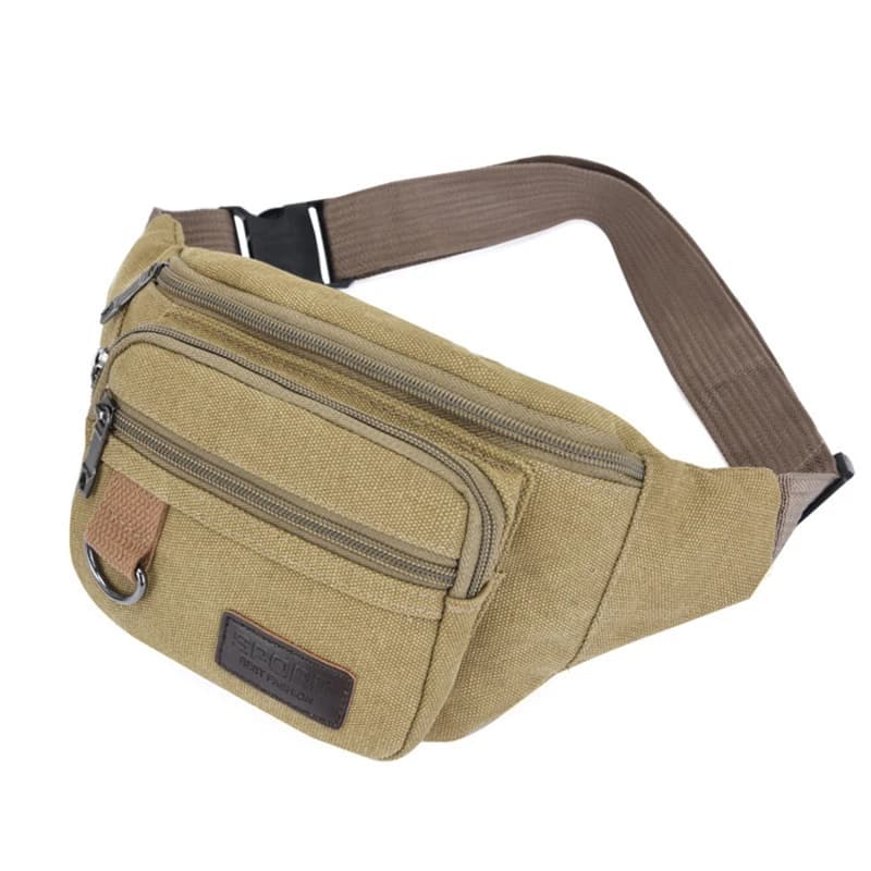 Sac de poitrine en toile, sac de taille pour femmes et hommes, sac de ceinture, sac banane de mode, 