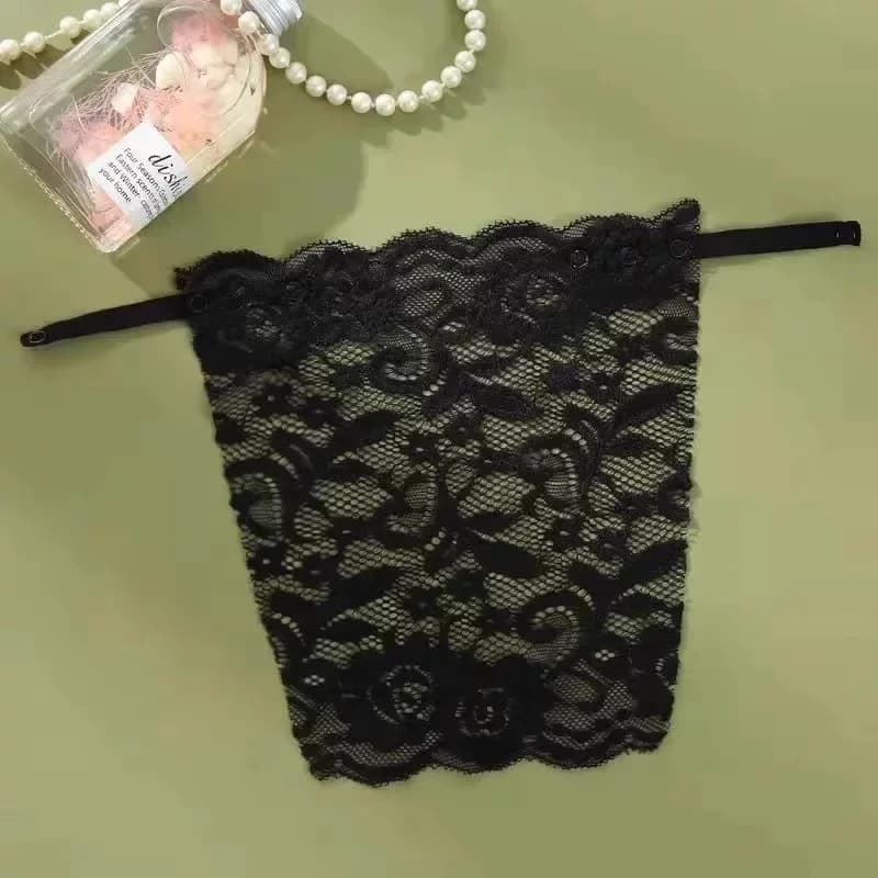 Soutien-gorge invisible en dentelle pour femme, anti-regard indiscret, cache-decolleté sans couture,