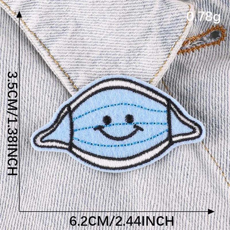 Nouvelle mode étiquette en tissu brodé facile à tirer boucle ID boucle vêtements accessoires Patch