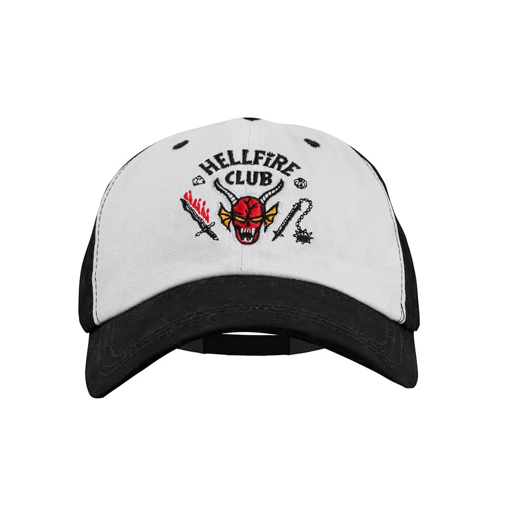 Chapeau officiel Stranger Things, accessoire de mode de collection Hellfire Club, noir et blanc, ten