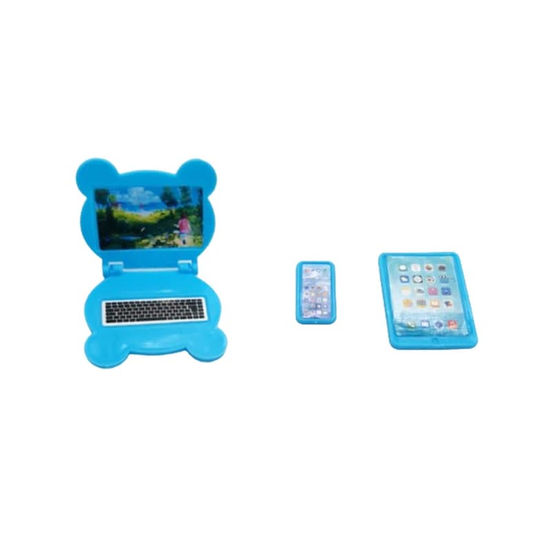 Lot de 3 mini-objets pour maison de poupée, accessoires mignons et kawaii pour poupées, ensemble d'o