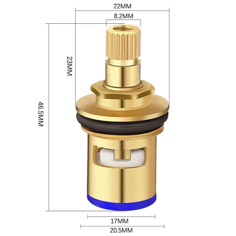 Valve de robinet universelle de remplacement, cartouche en laiton, valve interne pour robinet, pour 