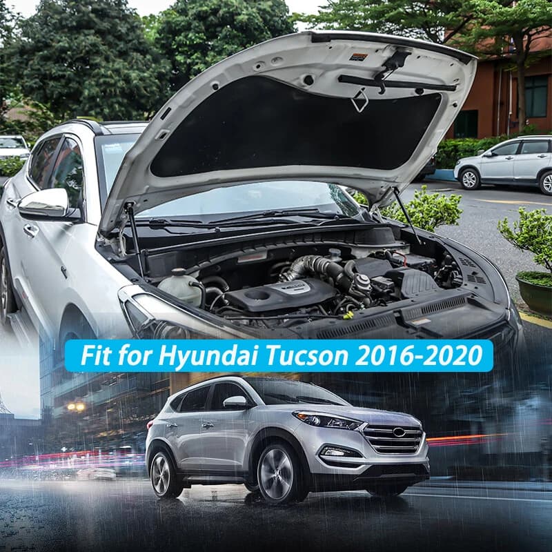 Accessoires de voiture pour Hyundai Tucson 2016 – 2020, barres de capot de moteur avant en acier, Su