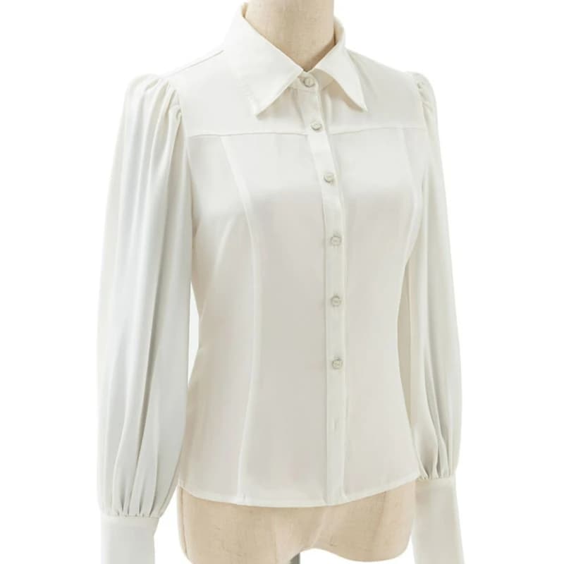 Chemisiers Lolita Gothiques Victoriens pour Femmes, Style Japonais, Y2k, Chic, Manches Gigot, Y-Vint