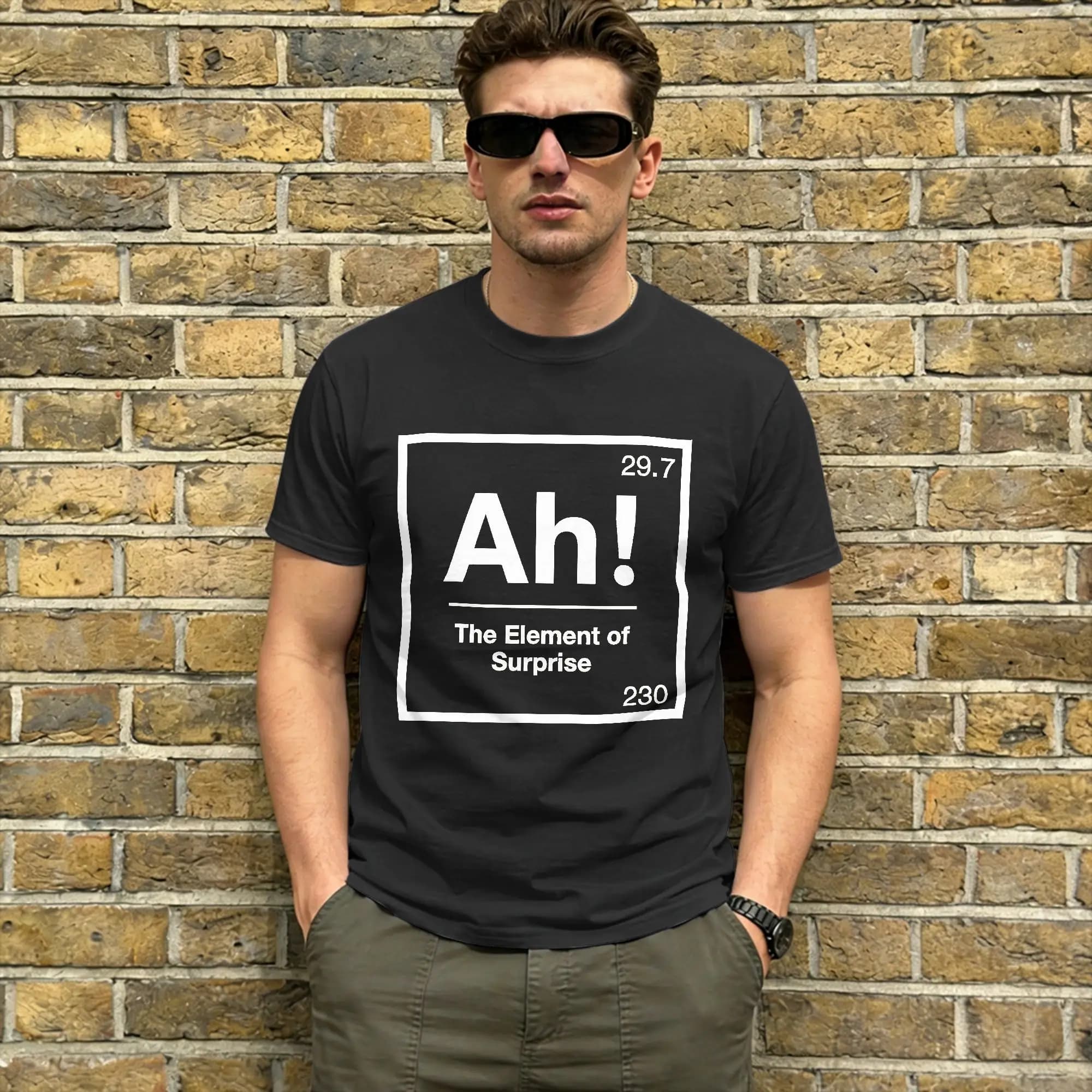 T-shirt Project Hail Mary pour l'été AH! Element of Surprise T-shirts Hippie pour hommes en pur coto