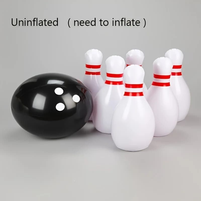 Ensemble de Bowling géant 7 pièces-jeu intérieur/extérieur amusant et Portable Durable pour adultes,
