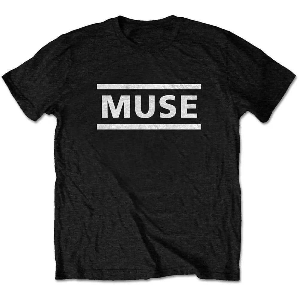 T-shirt en coton avec logo minimaliste Muse, groupe de rock alternatif, t-shirt unisexe à manches co