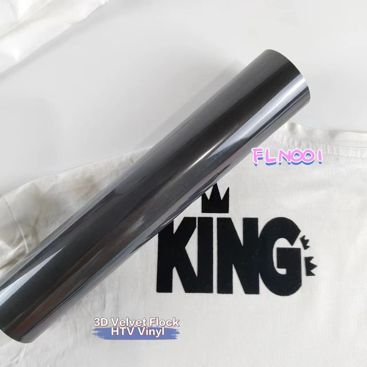 CHEONET HTV - Vinyle thermocollant en velours floqué pour machines de découpe, film vinyle pour lett