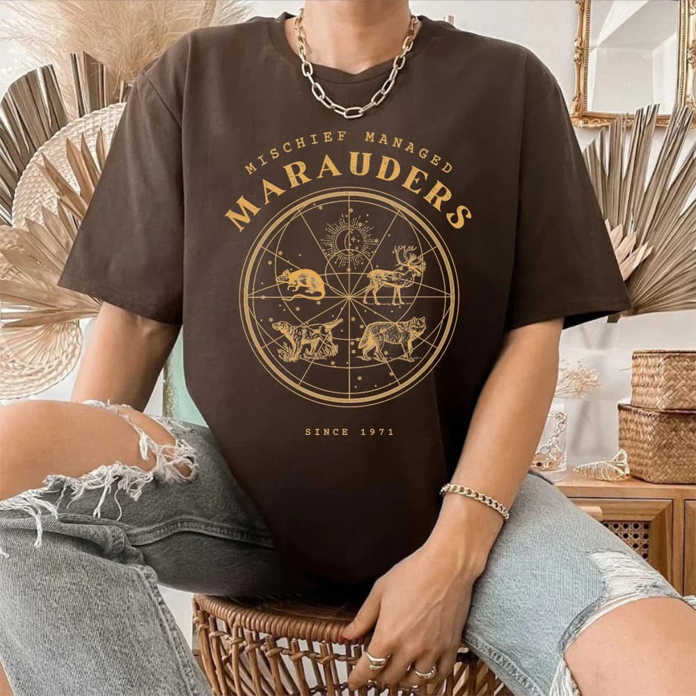 Mischief gérer chemise les Marauders Hp sorcier école T-shirt Fandom Booktok Bookish Merch assistant