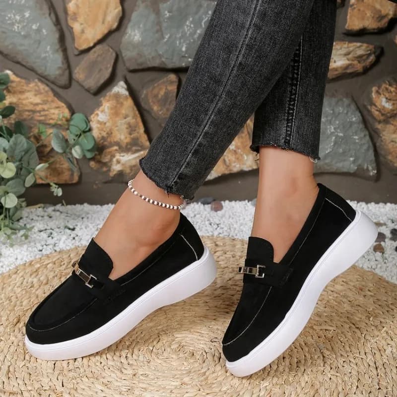 Mocassins confortables antidérapants pour femmes, baskets tendance printemps-automne, chaussures déc