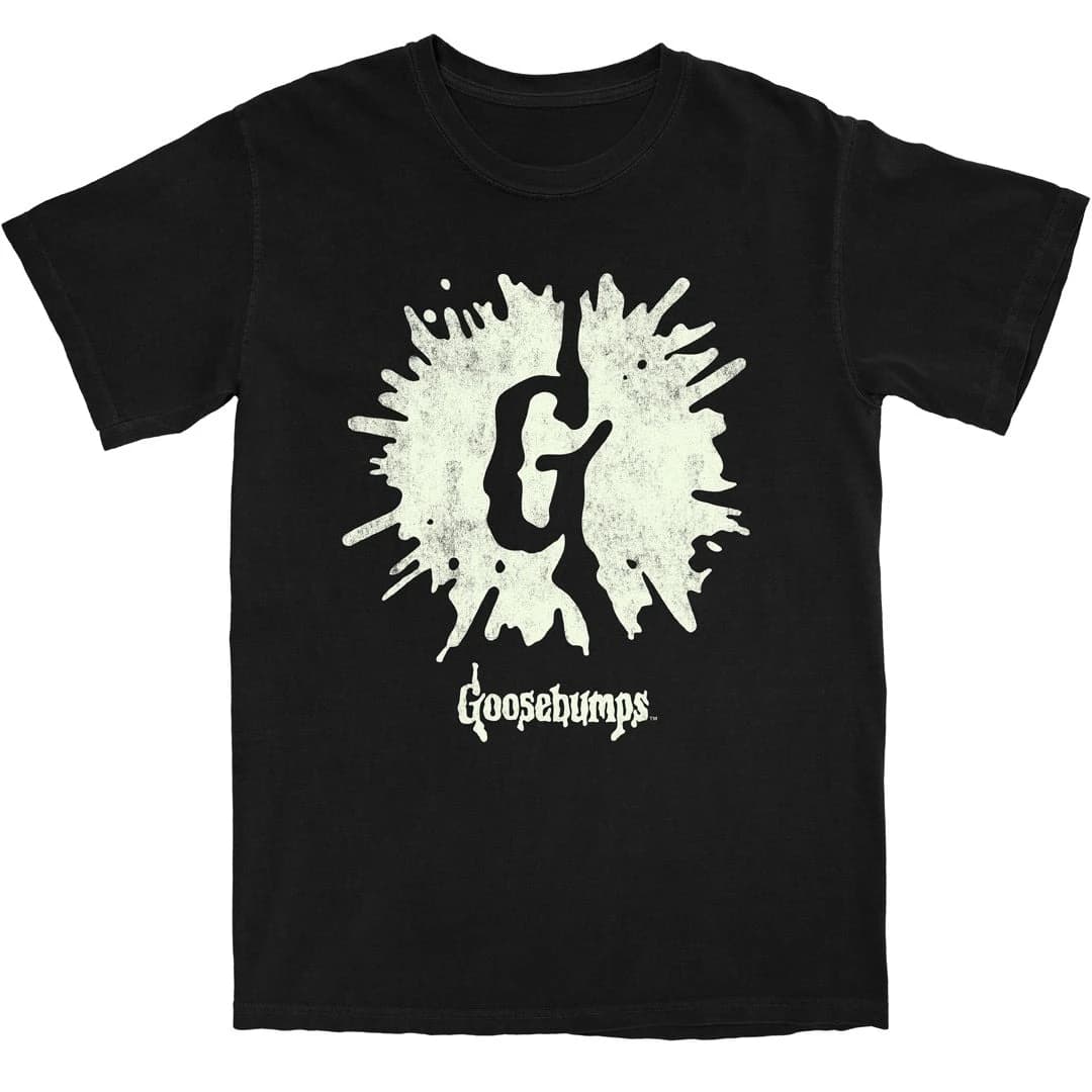 T-shirt classique Goosebumps avec logo G et motif Slime, série de livres d'horreur des années 90 pou