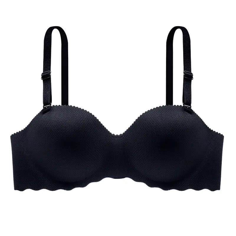 Soutien-gorge sans couture push-up pour petites poitrines, bralette sans fil à bretelles amovibles,