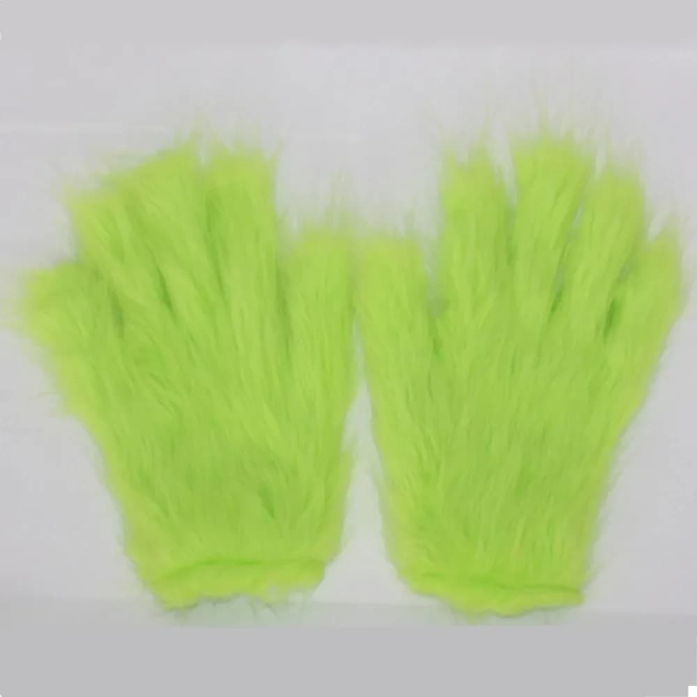 Costume de Cosplay de monstre Grinch en fourrure verte de noël, Costumes de jeu de rôle d'halloween,