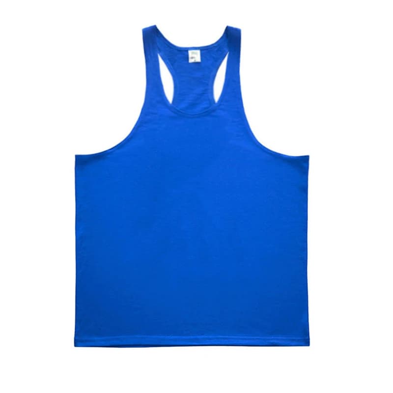 Débardeurs de musculation pour hommes en coton uni respirant, sans manches, pour la gym et l'entraîn