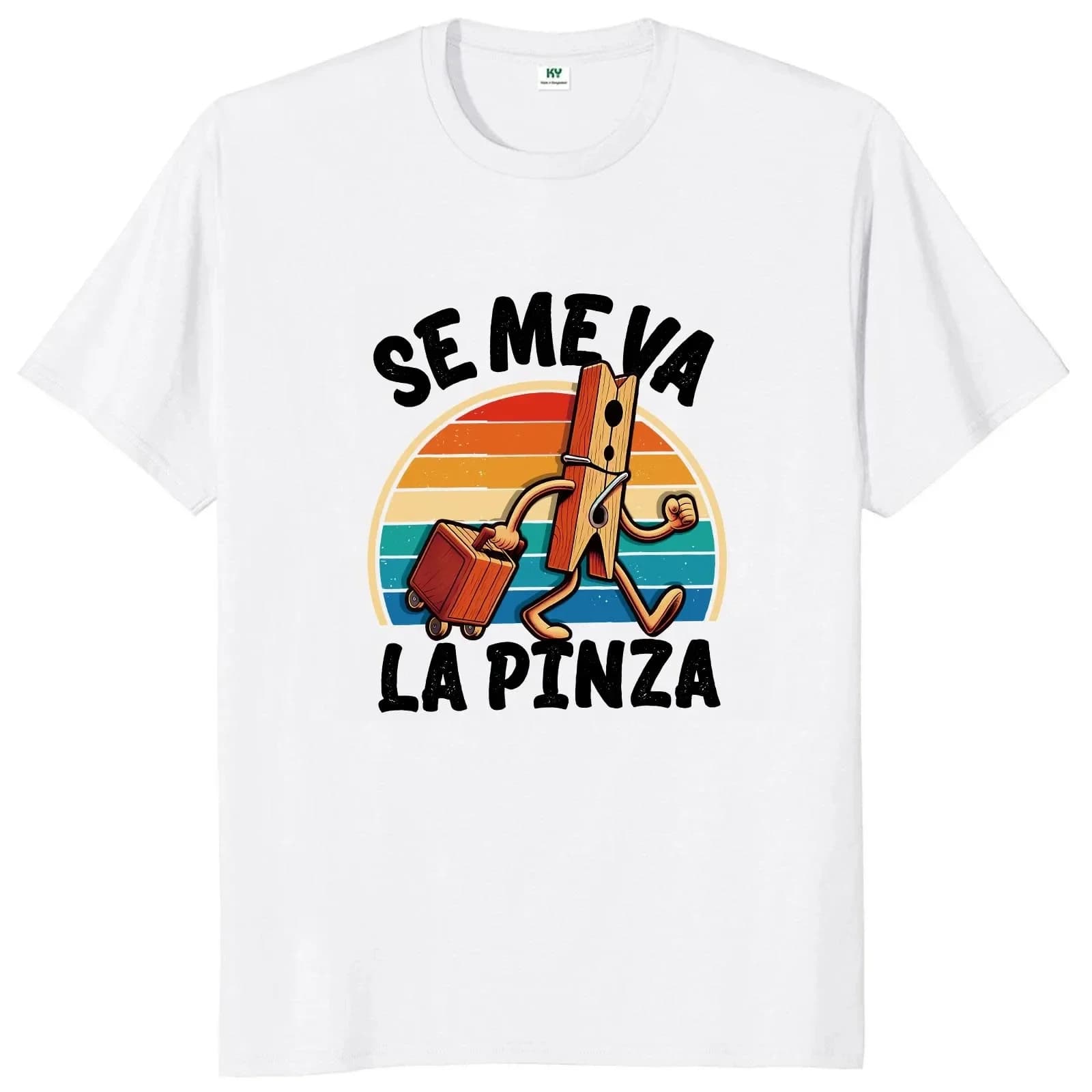 Se Me Va La Pinza T-shirt drôle blagues espagnoles Y2k Vintage T-shirt pour hommes femmes doux unise