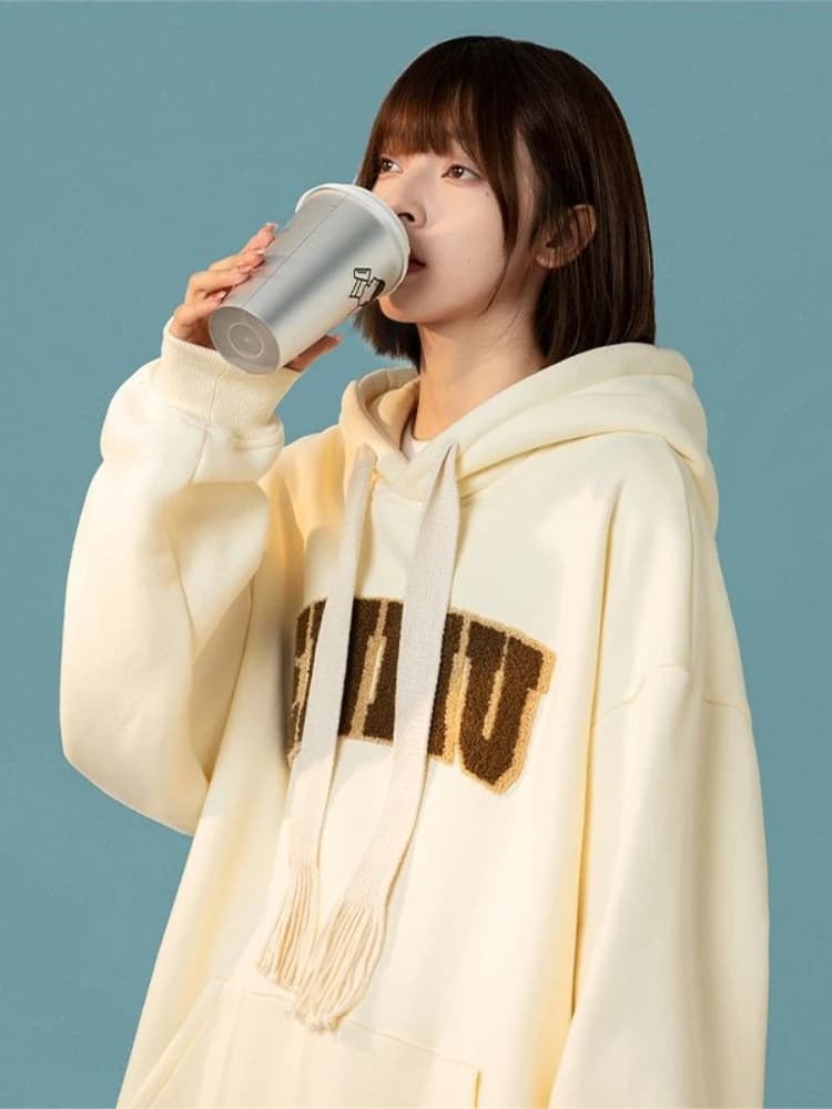 Baggy femme haut à capuche esthétique années 90 ample Vintage nouveauté manteau Emo Designer pas che