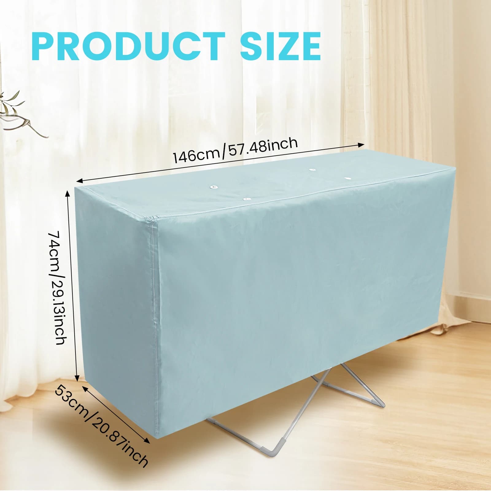Housse de séchage pour vêtements chauffants, support de séchage en Polyester, housse anti-poussière,