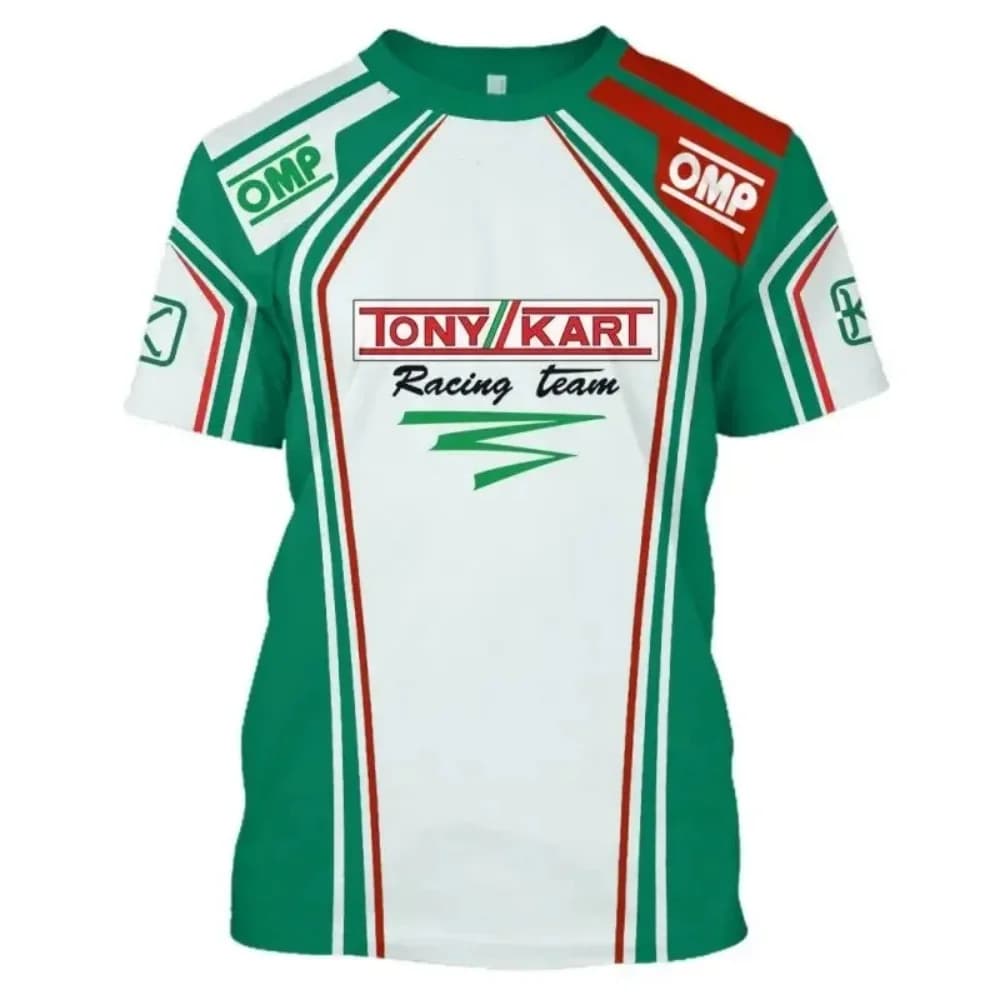 Tony Kart Racing Jersey - T-shirt à manches courtes pour fans de Kart, sport de plein air, pour homm