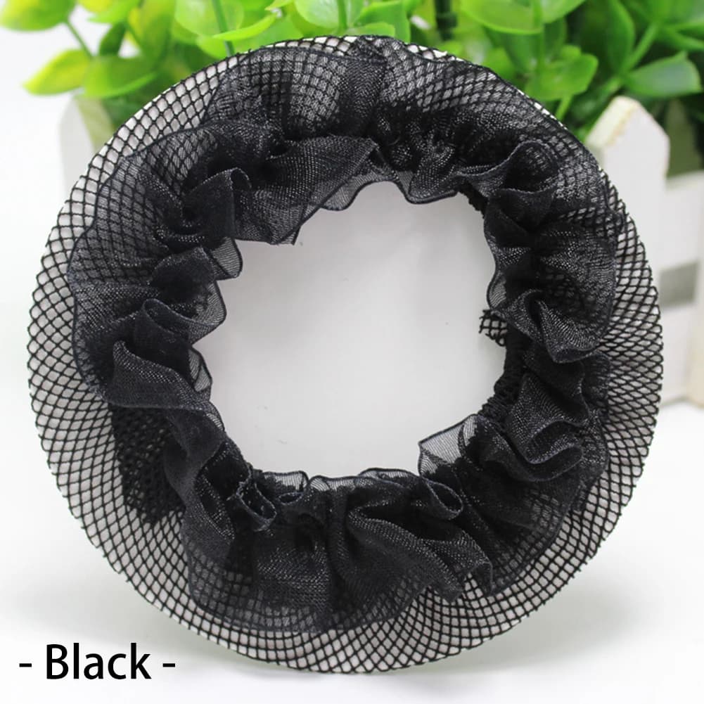 Belle couverture de chignon pour femmes, filet à cheveux, ballet, danse, patinage, crochet, fanchon,