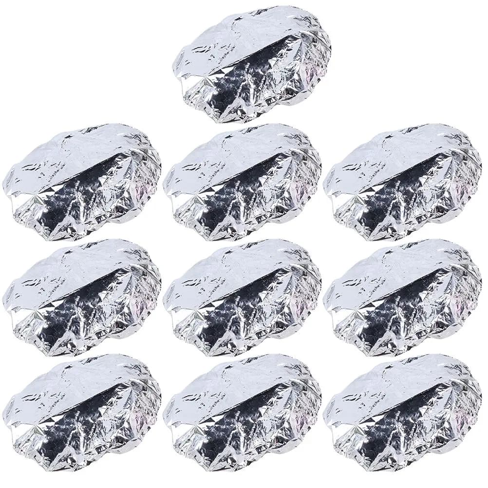 10 pièces feuille d'aluminium bonnet de cheveux style chaleur chauffée chauffage étanche à l'eau coi