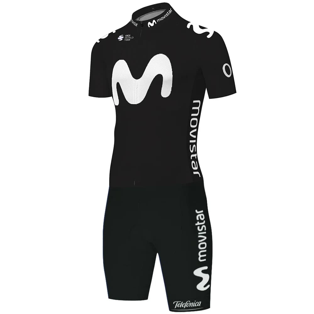 Combinaison de triathlon Movistar pour hommes, maillot de course sur route, combinaison de cyclisme,