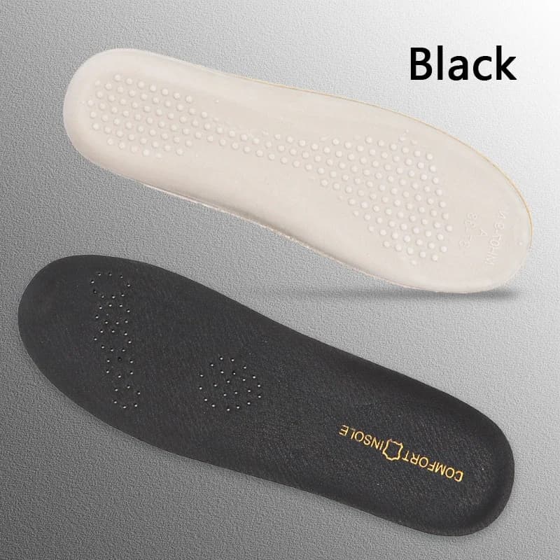Semelle intérieure de sport confortable et respirante en cuir véritable, semelle intérieure en Latex