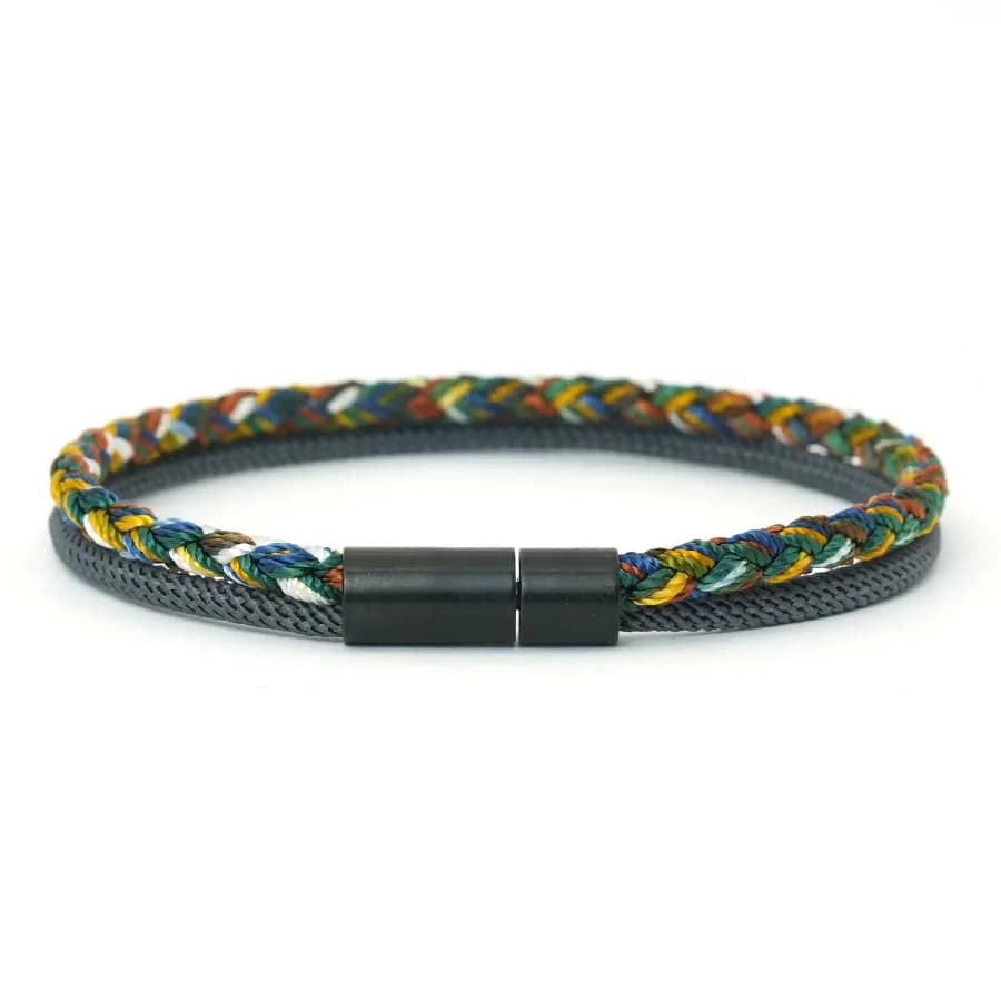 Bohême hommes chaîne Bracelet une qualité quille cordon 5 couleurs disponibles ethnique tissu charme