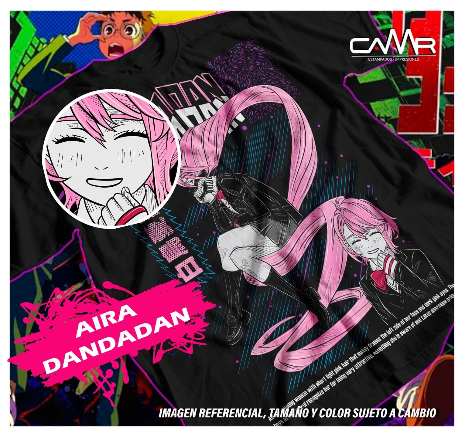 Dandadan T-Shirt Shiratori Aira Cosplay Anime cadeau chemise exclusive