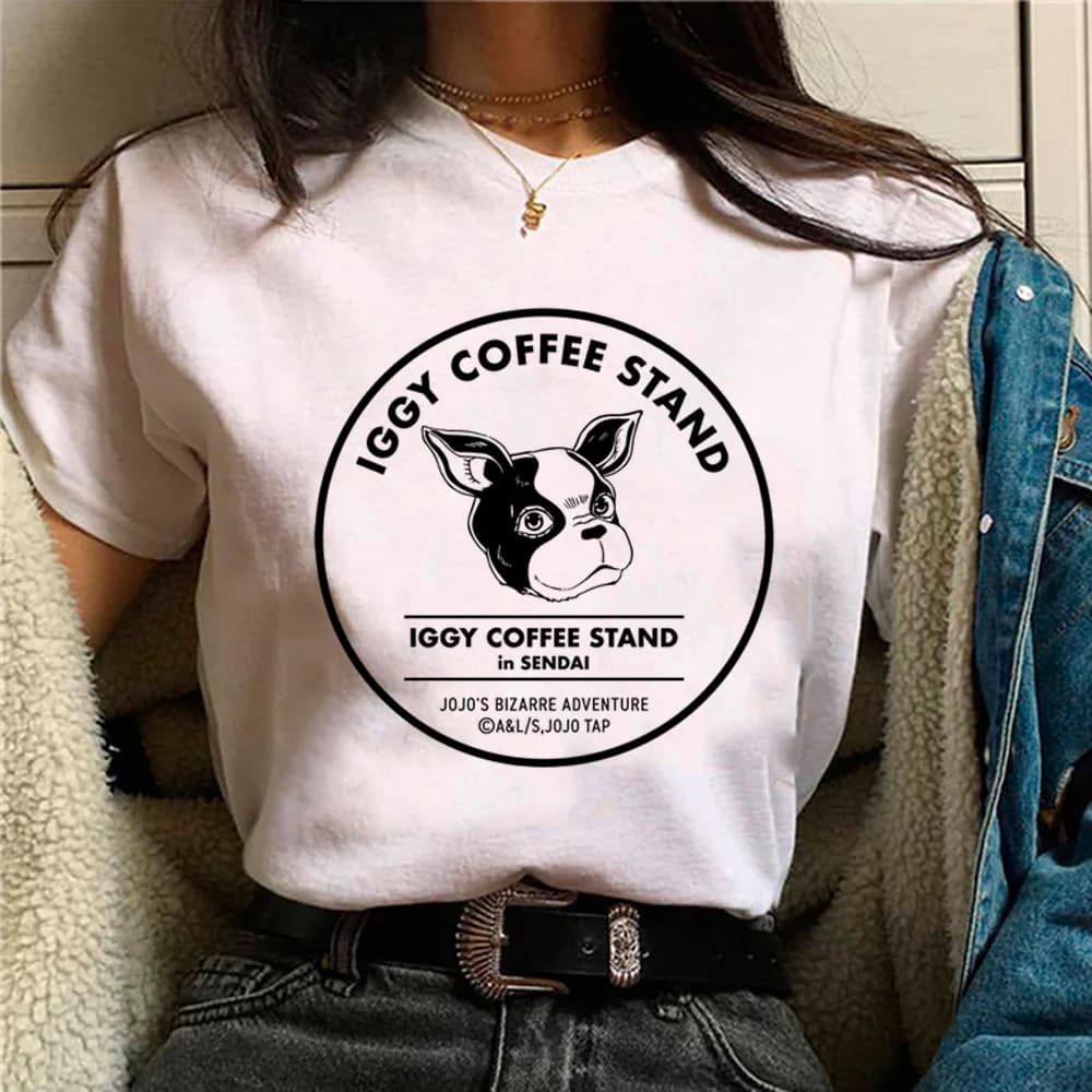 Iggie Jojo Iggy top femmes designer Y2K bande dessinée t-shirts femme harajuku bande dessinée années