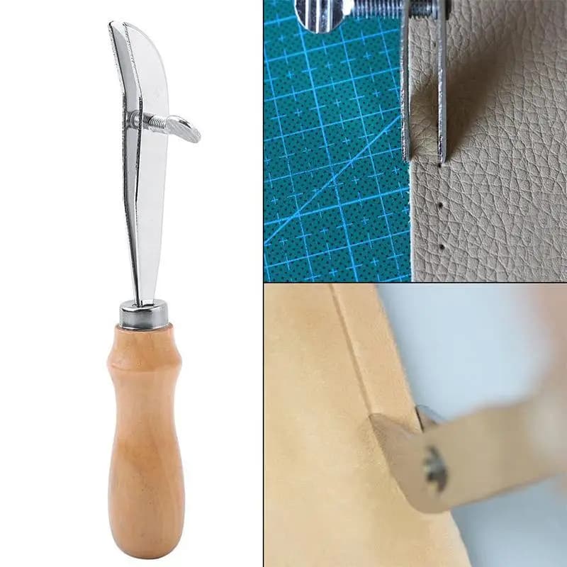 Rainureur de bord en cuir réglable, outil de maroquinerie DIY, rainureuse à rainurer le cuir, outil 