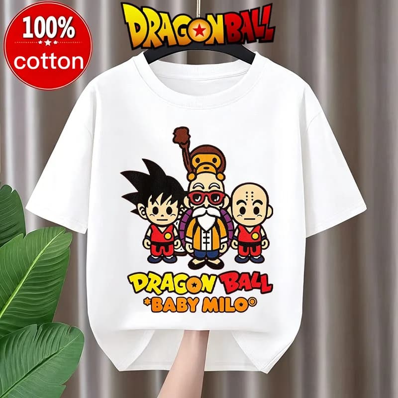 Nouveau t-shirt Dragon Ball Z pour enfants, nouveau t-shirt d'été amusant Kawaii 2026, t-shirt de de