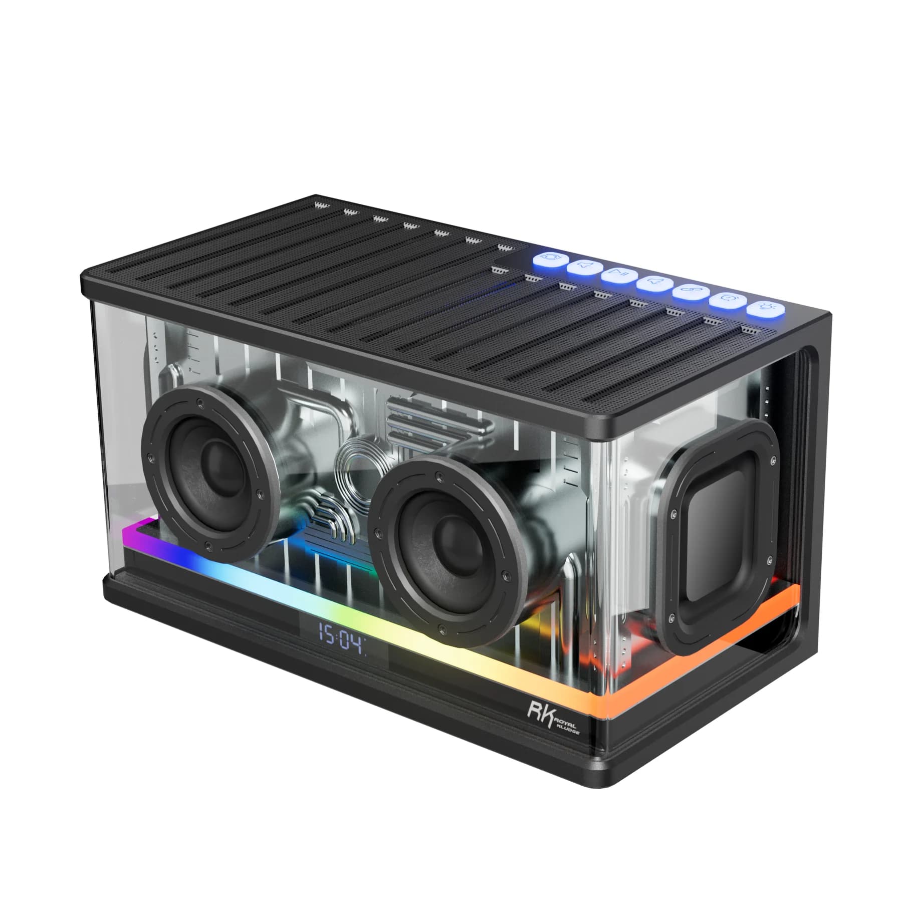 RK ROYAL KLUDGE SH100 haut-parleurs Bluetooth sans fil quatre Modes 40W puissance RGB 4000 mAh TWS é