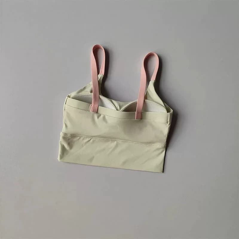 Soutien-gorge de yoga Naked Feel avec coussinets intégrés, séchage rapide, antichoc, débardeur de sp