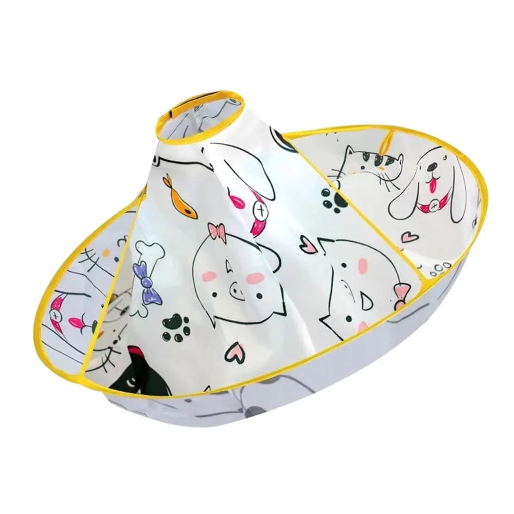 Capes de coiffure en forme de parapluie imperméables et pliables pour animaux de dessin animé, avec