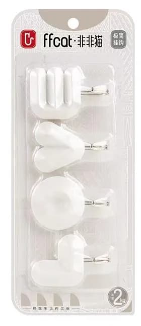 Crochets muraux en plastique avec lettres d'amour, crochet collant fort, support de rangement pour s