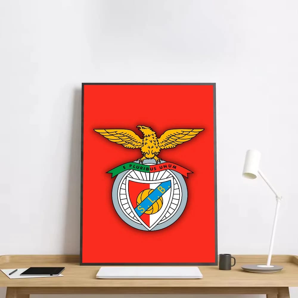 Affiche de Football b-Benfica-s HD, mur collant, imperméable, pour la maison, le salon, la chambre à