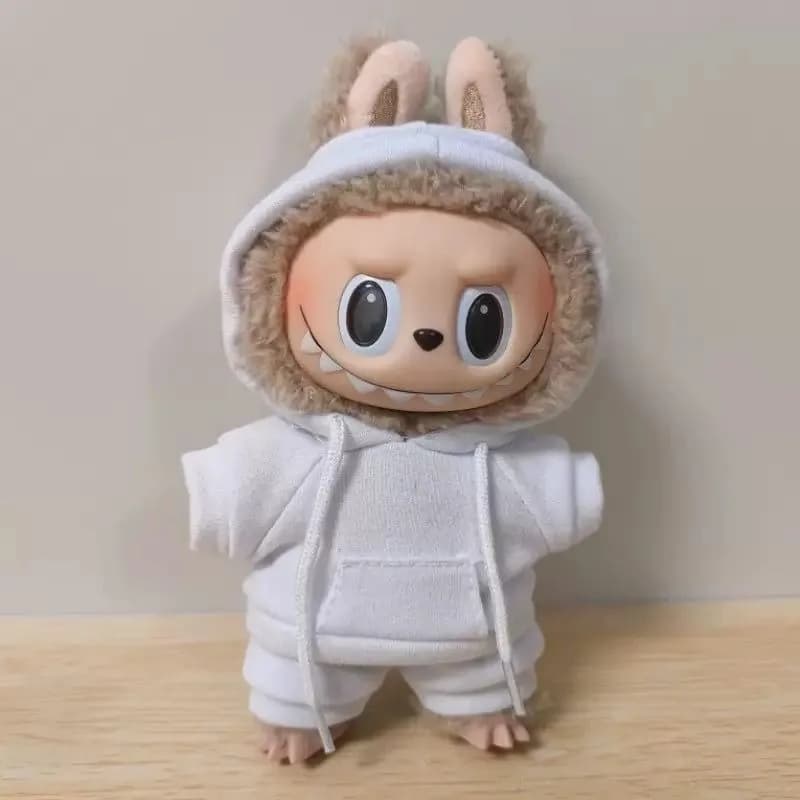 Hooded Sweatshirt For 17cm Ropa Labubu Trendy Outfit Accessories Sports Suit Mini Doll Clothes Fashi