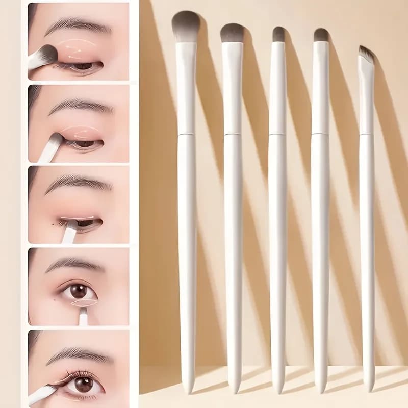 Ensemble de 5 pinceaux de maquillage pour les yeux, compagnon de voyage idéal et cadeau parfait pour