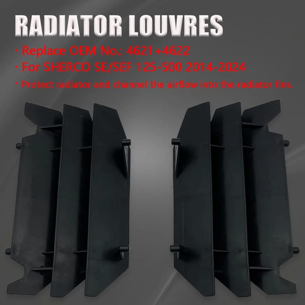 Accessoires de moto pour SHERCO radiateur persiennes gardes moteur refroidisseur protecteur SE SEF 1