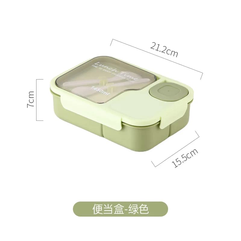 Boîte à bento chauffante 3 compartiments pour enfants, filles, étudiants, motif dessin animé Kawaii,