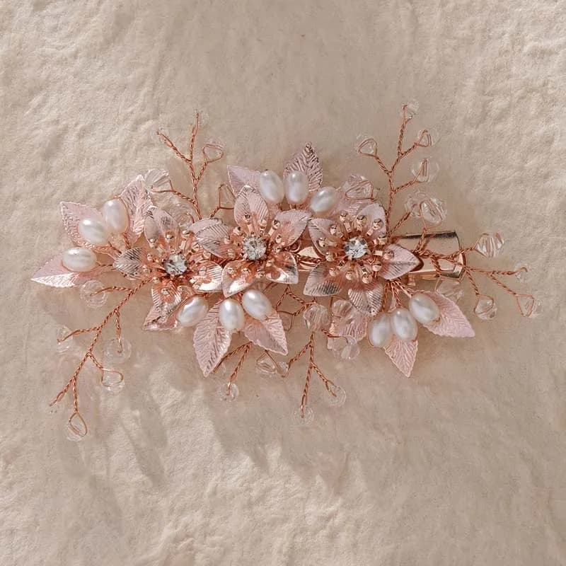 Ventes Chaudes Femmes Accessoires De Cheveux Strass Clip De Cheveux De Fête Épingle À Cheveux De Cér