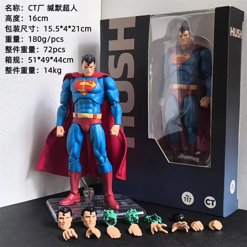 CT MAFEX No.117 Superman (Hush) DC Comics Justice League Figurine articulée de collection pour colle
