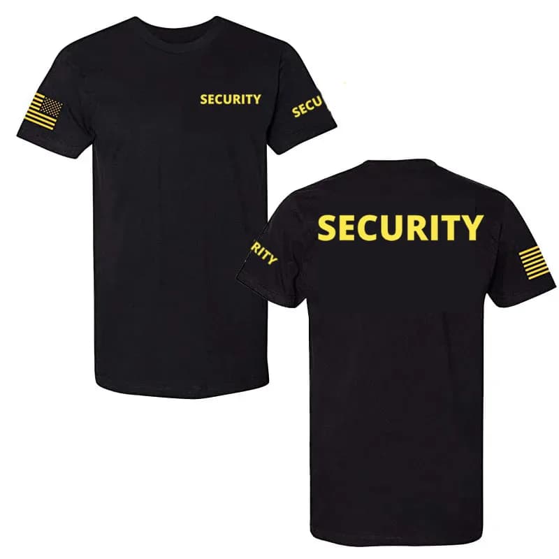 T-Shirt de sécurité des forces de l'ordre-Police EMS FBI shérif de sauvetage incendie T-Shirt double